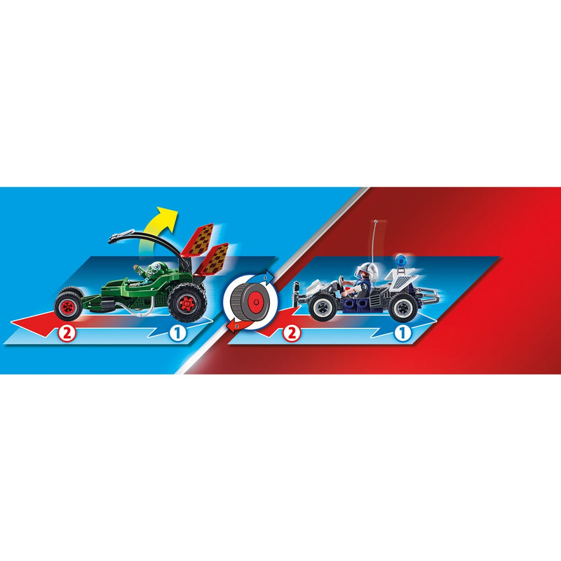 Load image into Gallery viewer, Playmobil City Action Politiekart Achtervolging van de Kluisrover 70577
