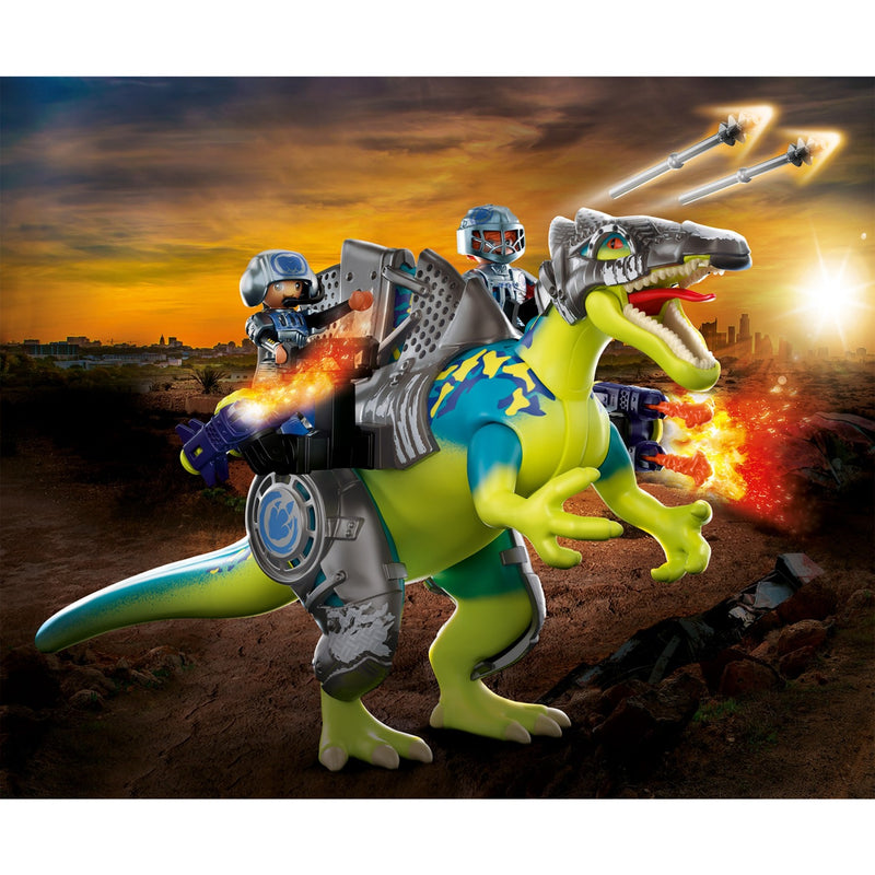 Load image into Gallery viewer, PLAYMOBIL Rise Spinosaurus: dubbele verdedigingskrach
