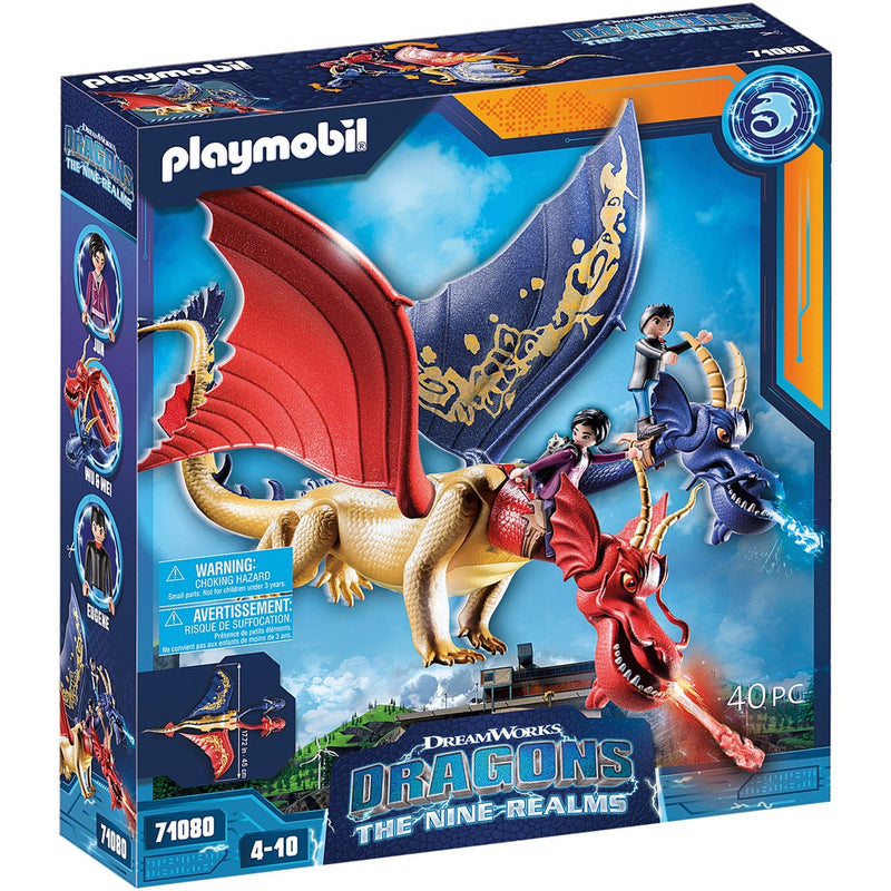 Load image into Gallery viewer, Playmobil Dragons: The Nine Realms Wu Wei met Jun 71080
