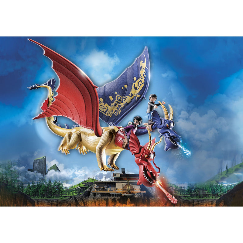 Load image into Gallery viewer, Playmobil Dragons: The Nine Realms Wu Wei met Jun 71080
