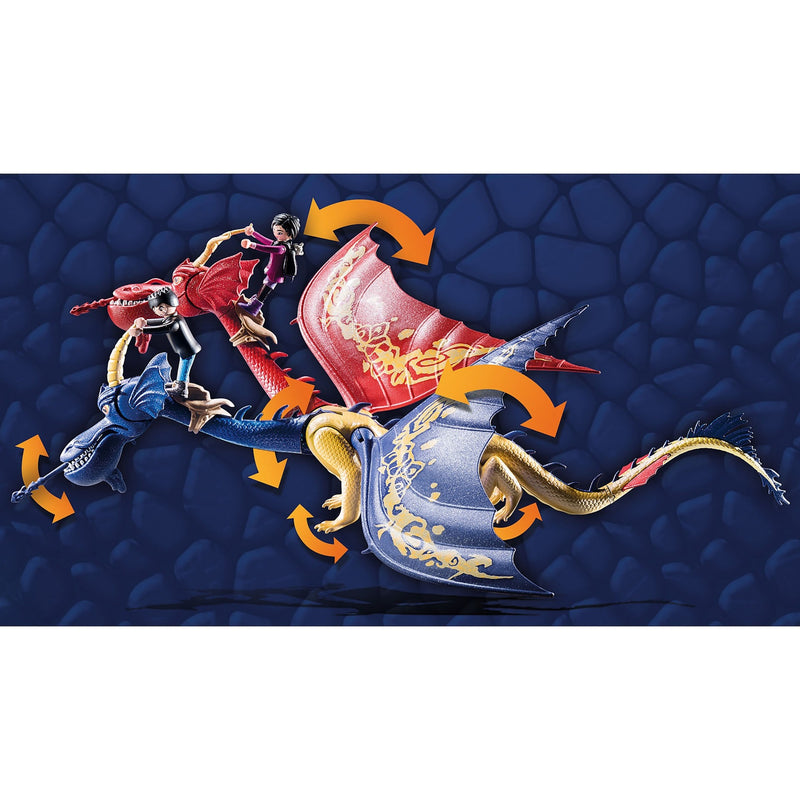 Load image into Gallery viewer, Playmobil Dragons: The Nine Realms Wu Wei met Jun 71080
