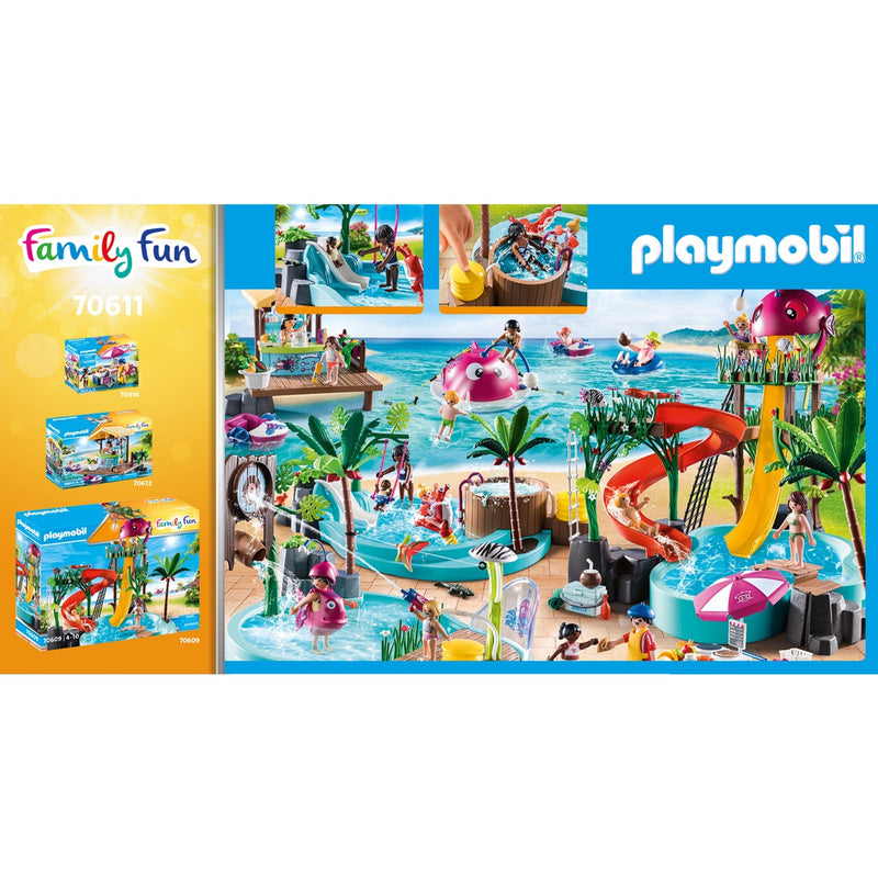 Load image into Gallery viewer, PLAYMOBIL Family Fun Kinderzwembad met Whirlpool 70611
