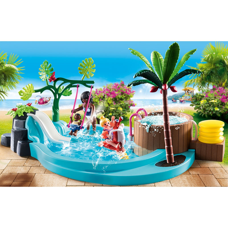 Load image into Gallery viewer, PLAYMOBIL Family Fun Kinderzwembad met Whirlpool 70611
