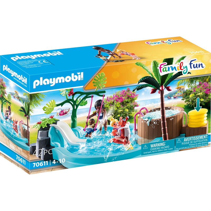 Load image into Gallery viewer, PLAYMOBIL Family Fun Kinderzwembad met Whirlpool 70611
