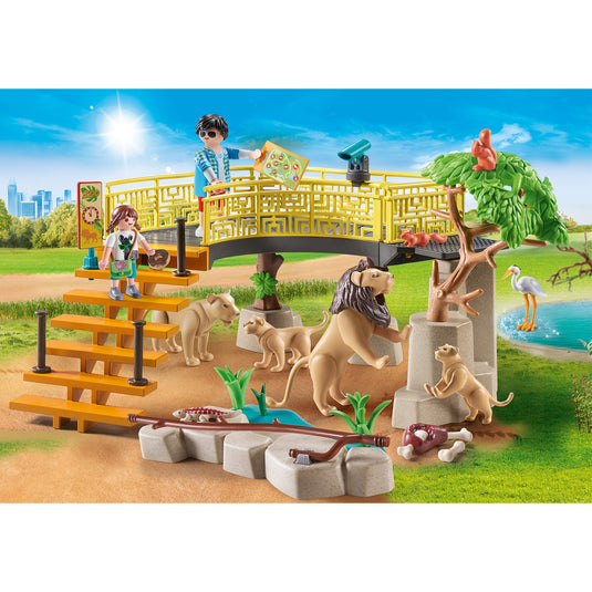 PLAYMOBIL Family Fun Leeuwen in het Buitenverblijf 71192