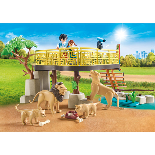 PLAYMOBIL Family Fun Leeuwen in het Buitenverblijf 71192