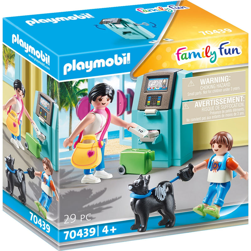 Load image into Gallery viewer, PLAYMOBIL Family Fun Vakantiegangers met geldautomaat
