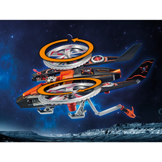 PLAYMOBIL Galaxy Police Galaxy piratenhelikopter