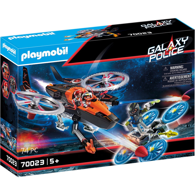 Load image into Gallery viewer, PLAYMOBIL Galaxy Police Galaxy piratenhelikopter
