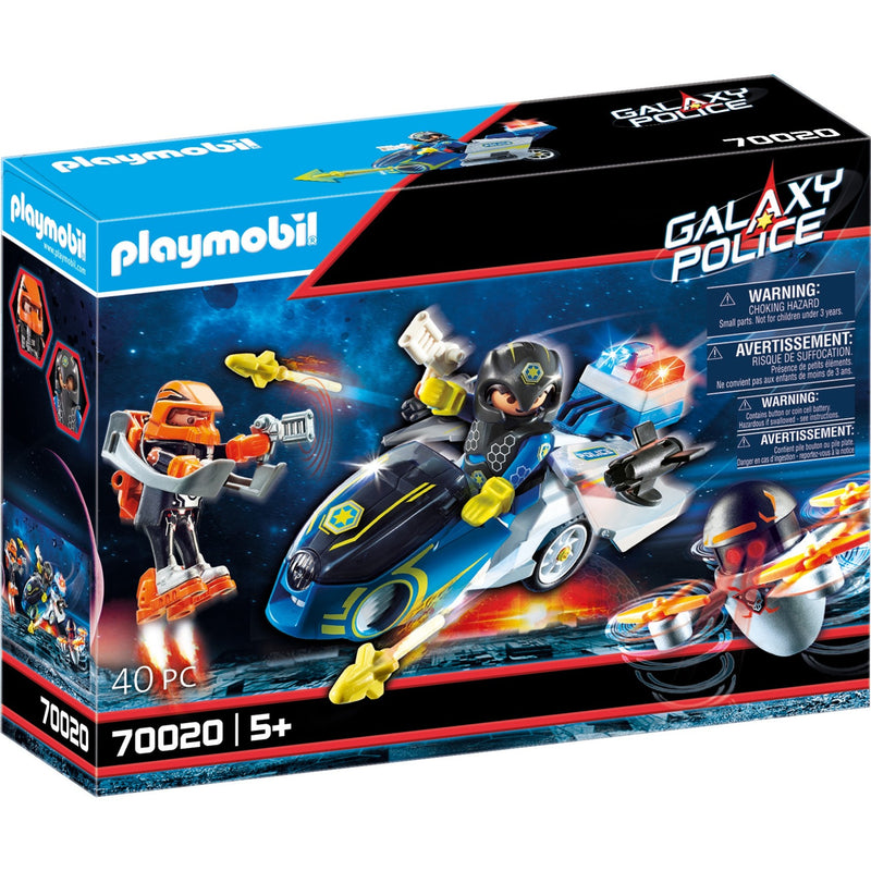Load image into Gallery viewer, PLAYMOBIL Galaxy Police Galaxy politiemotorfiets
