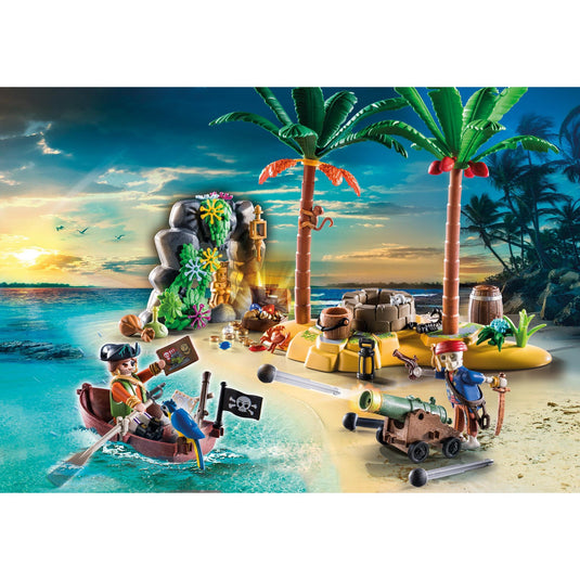 PLAYMOBIL PLAYMOBIL Pirates Piratenschateiland met skelet