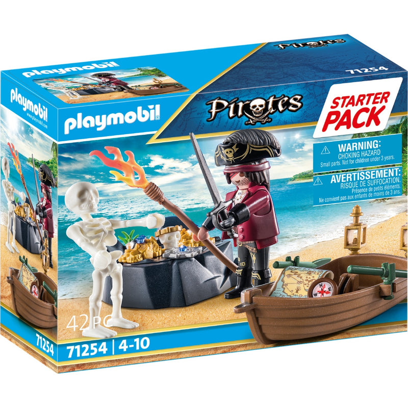 Load image into Gallery viewer, PLAYMOBIL Starterpack Piraat met Roeiboot 71254
