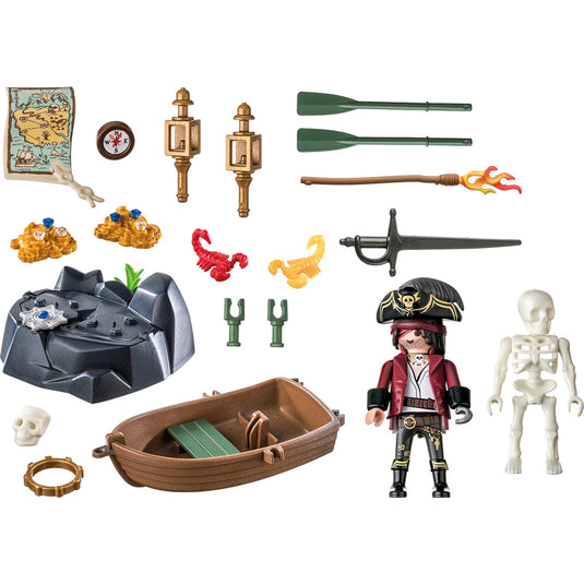 PLAYMOBIL Starterpack Piraat met Roeiboot 71254
