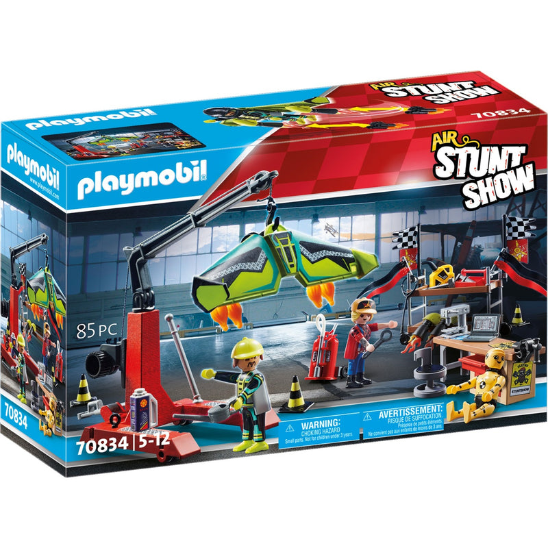 Load image into Gallery viewer, PLAYMOBIL Stuntshow Air Stuntshow servicestation
