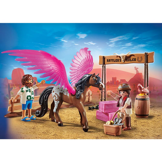 PLAYMOBIL PLAYMOBIL THE MOVIE Marla en Del met gevleugeld paard
