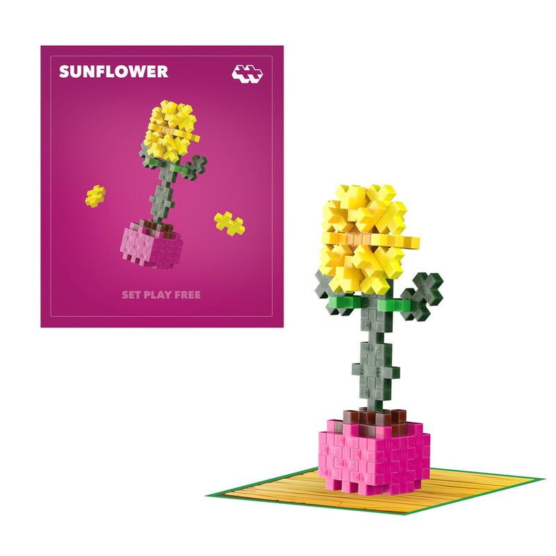 Load image into Gallery viewer, Plus plus plant packs - sunflower plus-plus flowers plants (4340)
