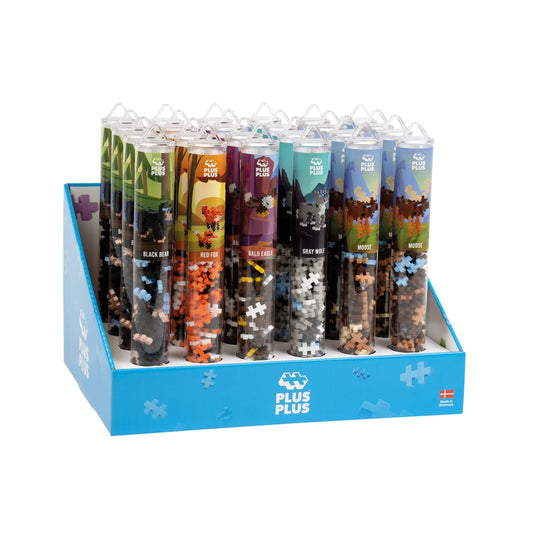 Plus plus wild animals: 24 stuks tube plus-plus display (7287)