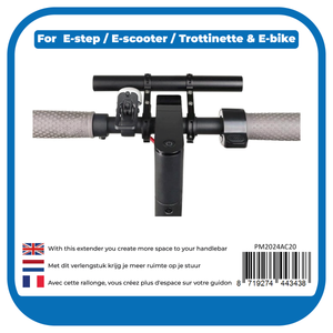 Pro-mounts e-step stuurverlenger groot zwart