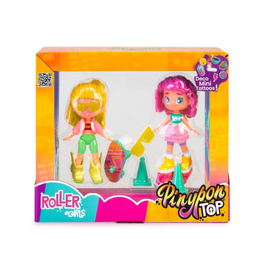 Pinypon top roller girls 11cm met deco mini tattoos