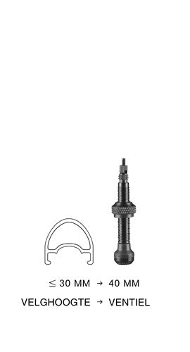 Load image into Gallery viewer, Schwalbe tubeless ventiel sv 40 mm (2 stuks)
