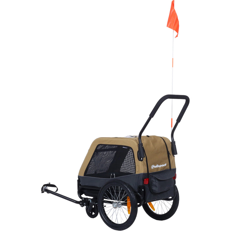 Afbeelding laden in galerijviewer, Polisport honden aanhangwagen 20 inch xl tot 45kg
