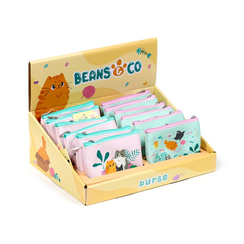 Load image into Gallery viewer, Beans co katten pvc portomonnee
