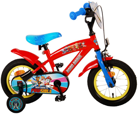 Paw Patrol Kinderfiets - Jongens - 12 inch - Rood Blauw