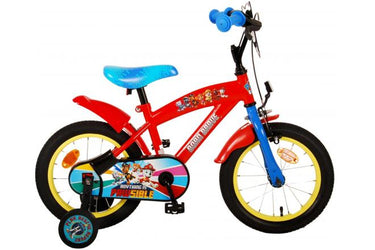 Paw patrol kinderfiets - jongens - 14 inch - rood blauw