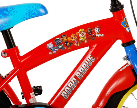 Paw Patrol Kinderfiets - Jongens - 14 inch - Rood Blauw