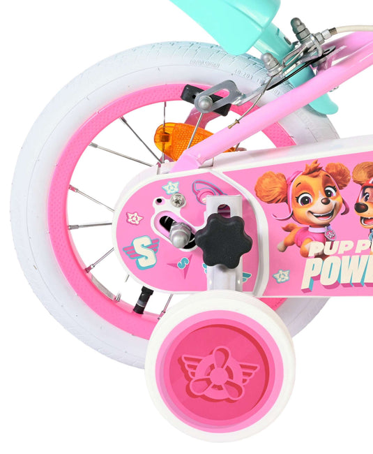 Paw patrol kinderfiets - meisjes - 12 inch - roze - twee handremmen
