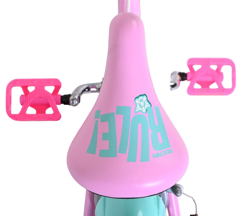 Afbeelding laden in galerijviewer, Volare paw patrol kinderfiets - meisjes - 12 inch - roze - twee handremmen
