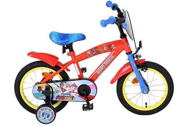 Load image into Gallery viewer, Paw patrol kinderfiets - jongens - 14 inch - rood blauw
