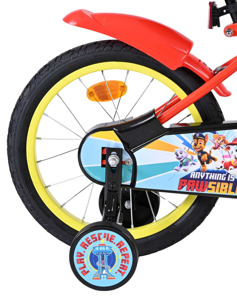 Load image into Gallery viewer, Paw patrol kinderfiets - jongens - 16 inch - rood blauw
