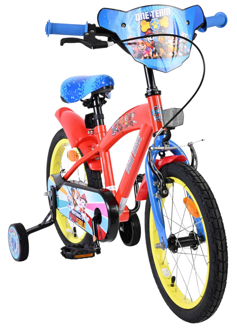Load image into Gallery viewer, Paw patrol kinderfiets - jongens - 16 inch - rood blauw

