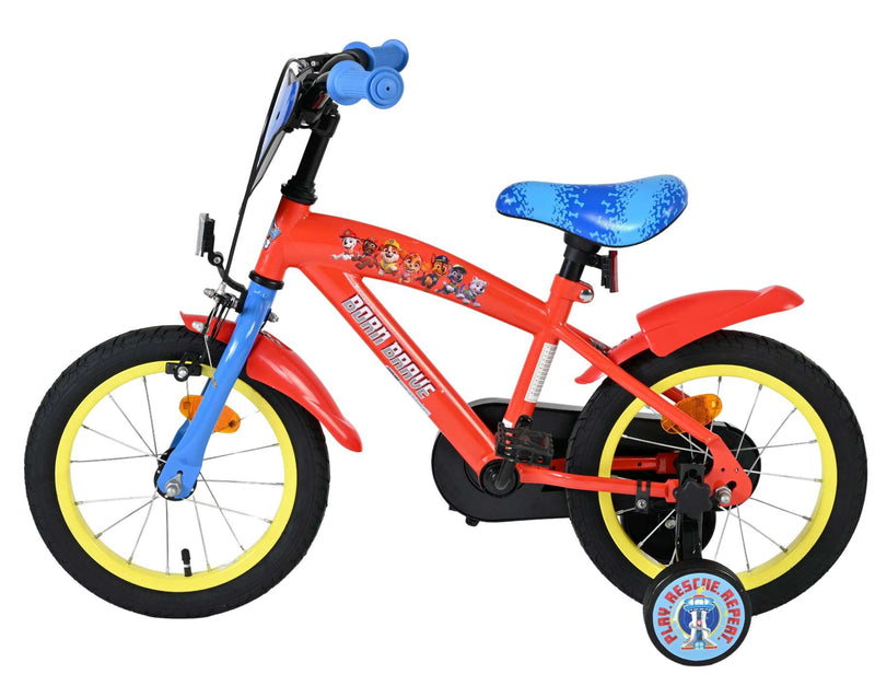 Load image into Gallery viewer, Paw patrol kinderfiets - jongens - 14 inch - rood blauw
