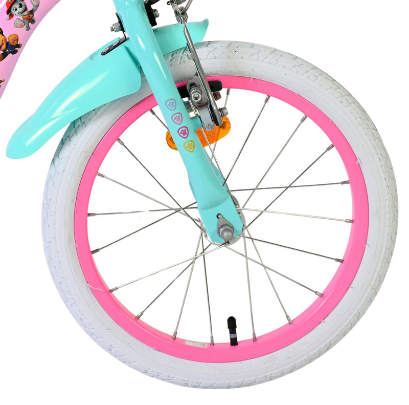 Afbeelding laden in galerijviewer, Volare paw patrol kinderfiets - meisjes - 16 inch - roze - twee handremmen
