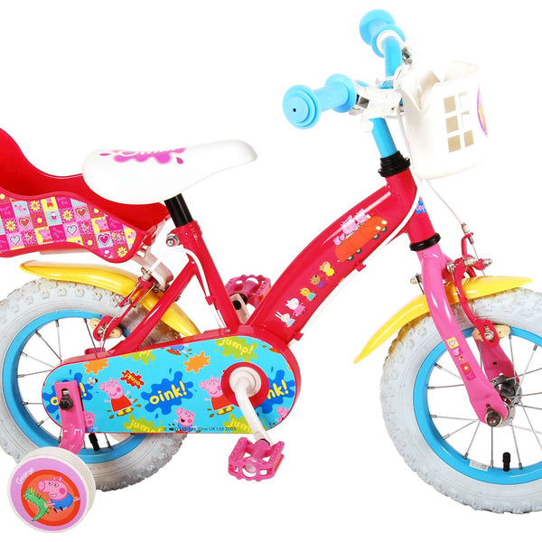 Peppa Pig Kinderfiets - Meisjes - 12 inch - Roze - Twee handremmen