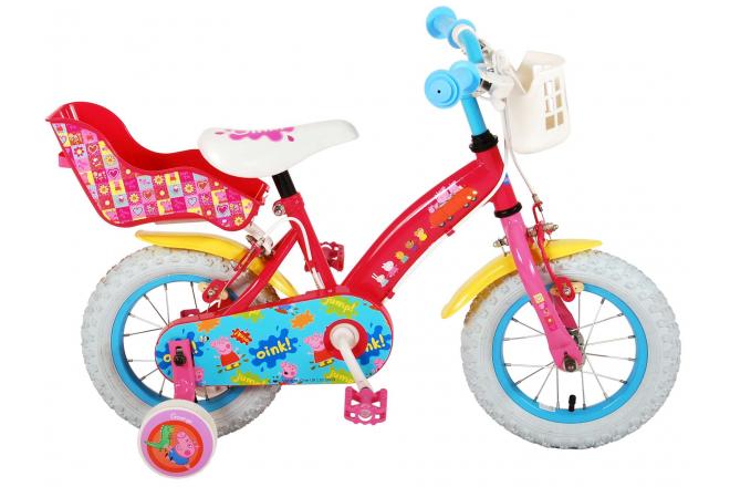 Peppa Pig Kinderfiets - Meisjes - 12 inch - Roze - Twee handremmen