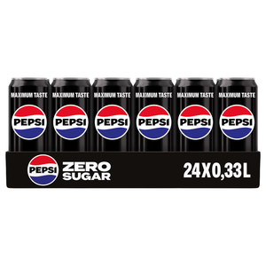 Pepsi zero sugar blik (24x 33 cl)