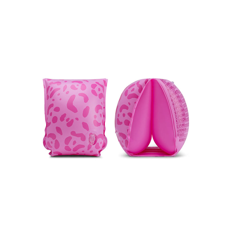 Load image into Gallery viewer, Leopard | roze zwembandjes 2-6 jaar
