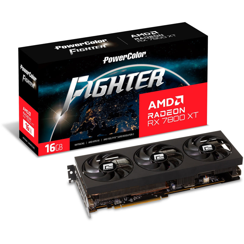Load image into Gallery viewer, PowerColor RX 7800 XT Fighter 16GB OC
