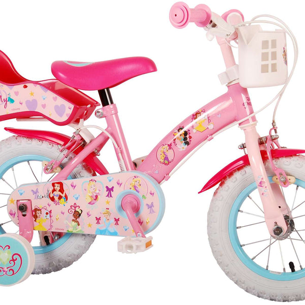 Disney Princess Kinderfiets - Meisjes - 12 inch - Roze - Twee Handremmen