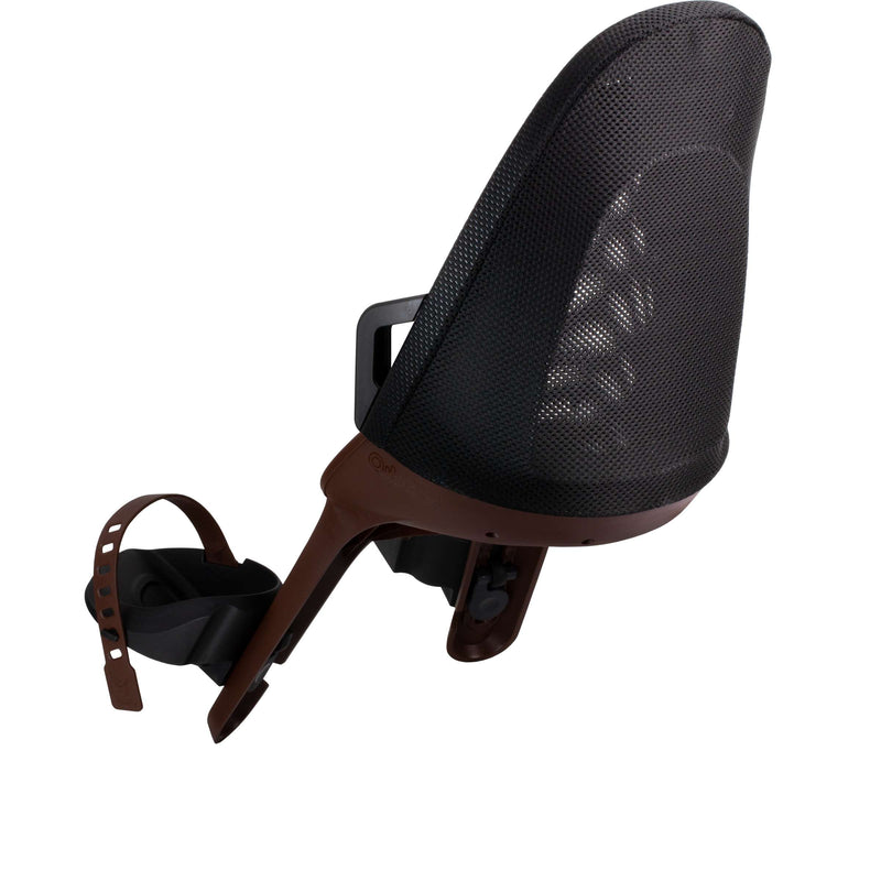 Load image into Gallery viewer, Qibbel air fietsstoeltje voor - bruin - stuurpenbevestiging - voorzitje - fietszitje - stuur
