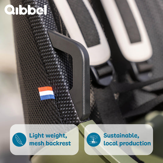 Widek b.v. qibbel achterzitje air mik-hd bagagedrager lichtgrijs
