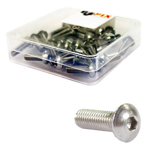 Bofix inbusbout m5x35 rvs bolkop (25st)