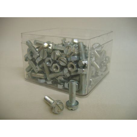 Bofix spatbordbout met moer m5x16 verzinkt (50st)