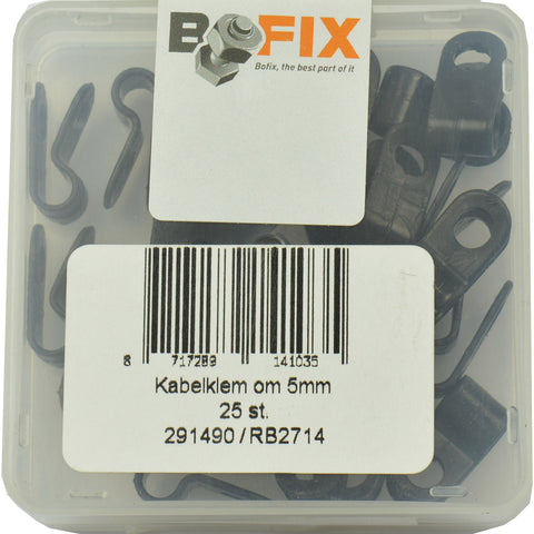 Bofix kabelklem om 5mm (25st)