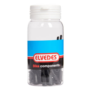 Elvedes kabelhoedje tip 5mm pvc zwart (50st)