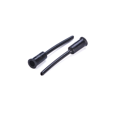 Elvedes cable cap tip + rubber bellows PVC black (25x) ELV2018038