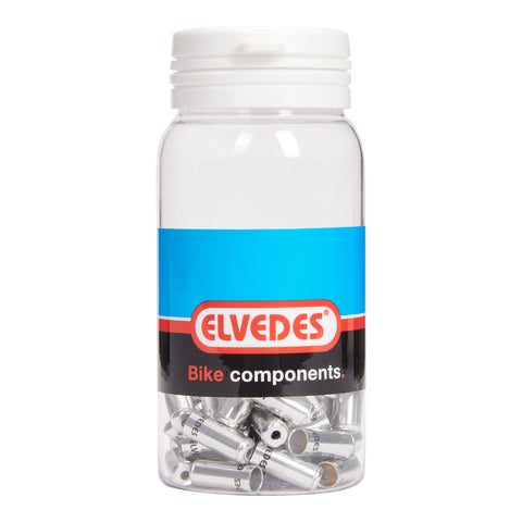 Elvedes cable cap 5mm sealed silver (50x) alum. ELV2012001